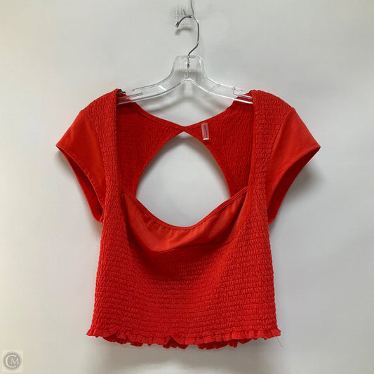 Top Short Sleeve By Free People In Red, Size: Xl