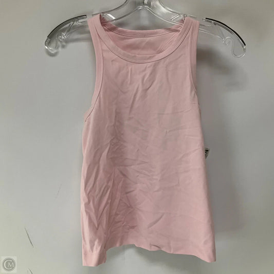 Athletic Tank Top By Lululemon In Pink, Size: 6