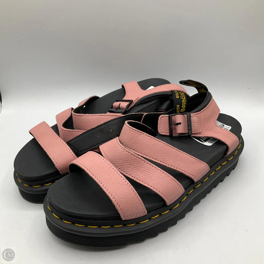 Sandals Heels Platform By Dr Martens In Pink, Size: 9