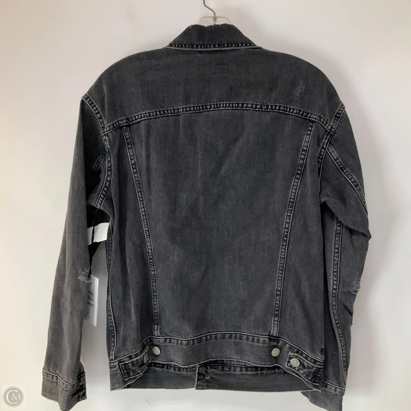 Jacket Denim By Able In Black Denim, Size: M