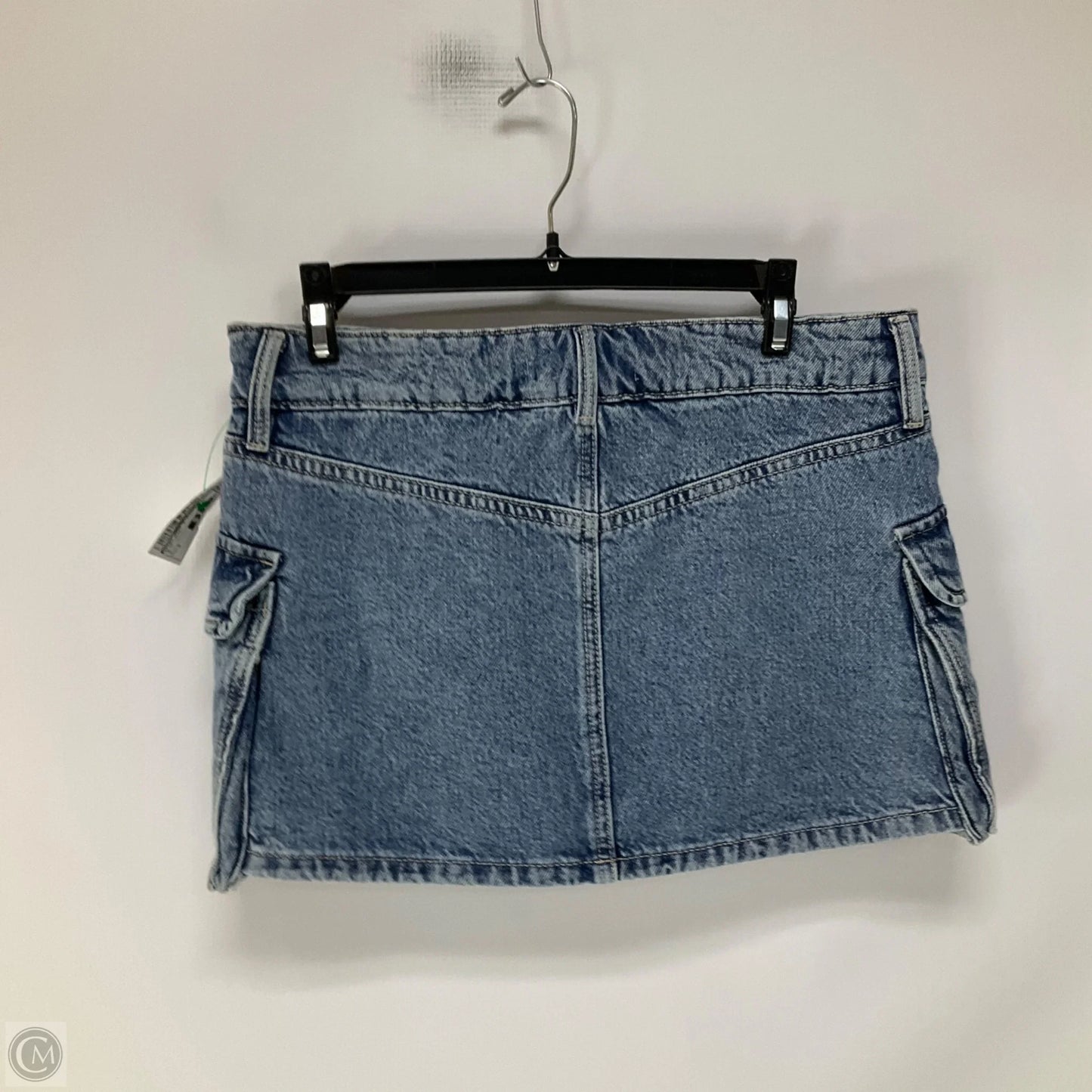 Skirt Mini & Short By Garage In Blue Denim, Size: S