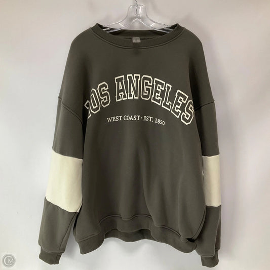 Athletic Sweatshirt Crewneck By As Revival In Taupe, Size: Xl