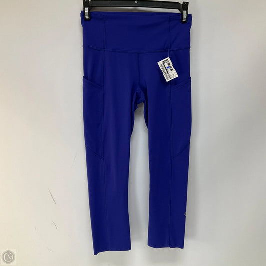 Athletic Leggings By Lululemon In Blue, Size: 4
