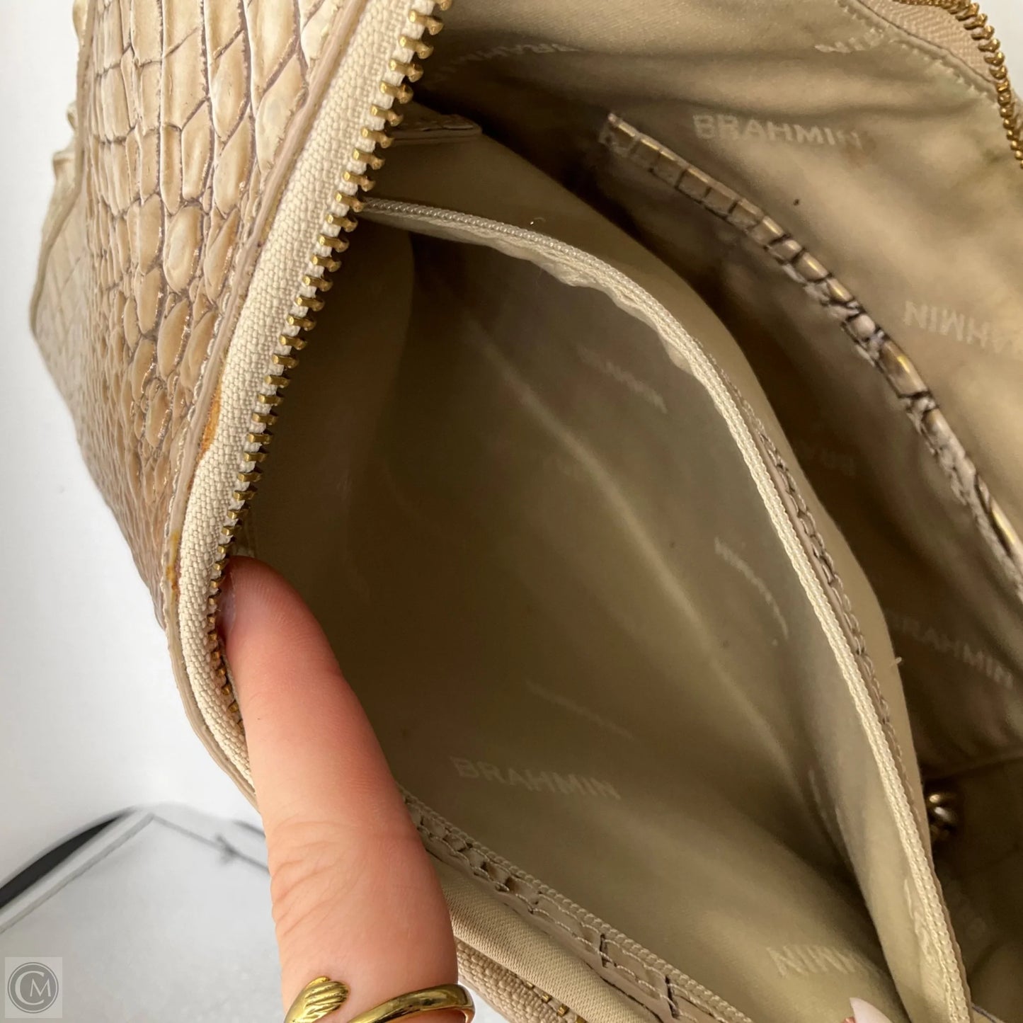 Handbag Designer By Brahmin, Size: Medium