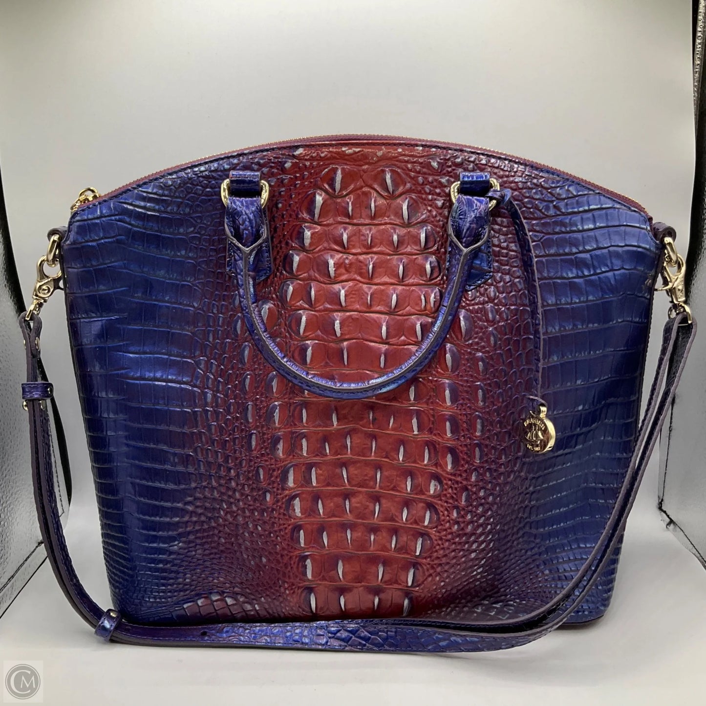 Handbag Designer By Brahmin, Size: Large