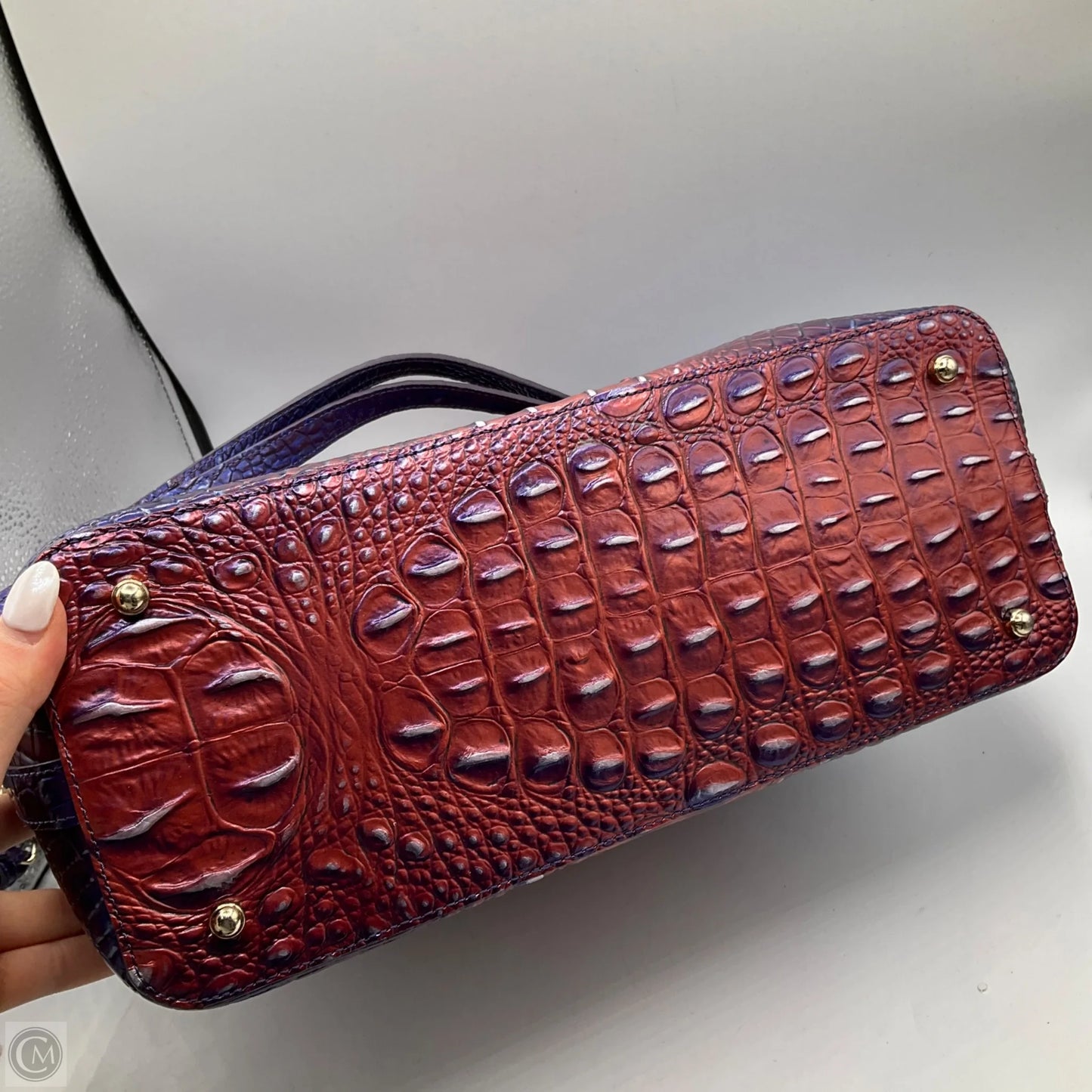 Handbag Designer By Brahmin, Size: Large