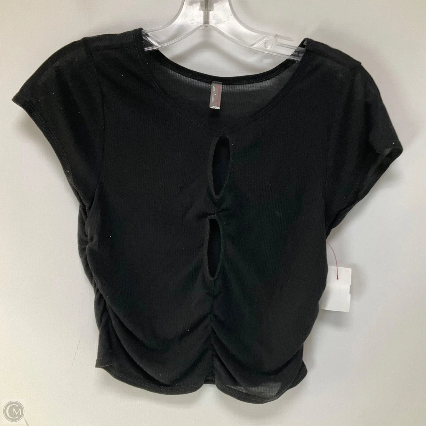 Top Short Sleeve By Free People In Black, Size: M