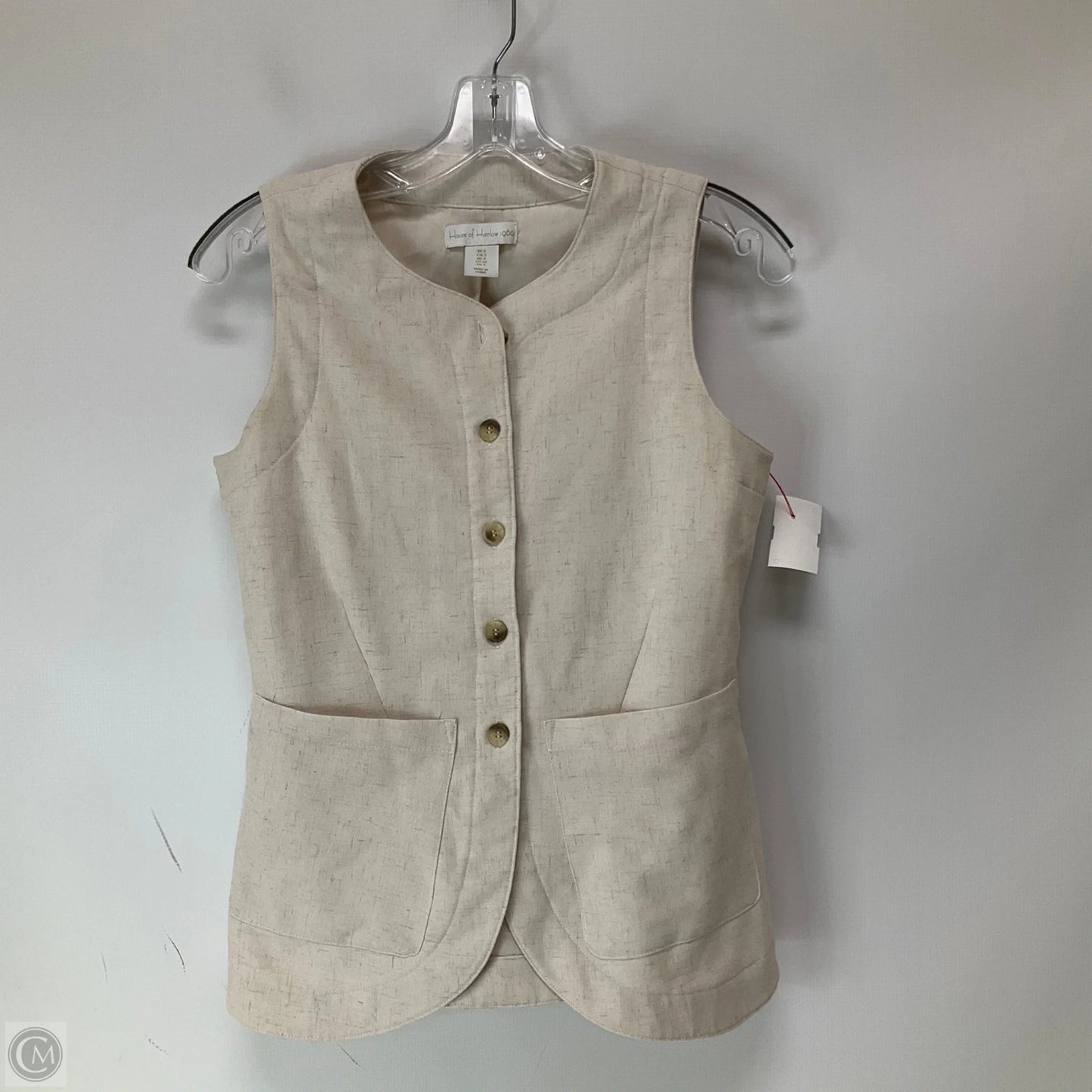 Vest Other By House Of Harlow In Cream, Size: Xs