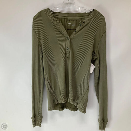 Top Long Sleeve By Aerie In Green, Size: Xxl