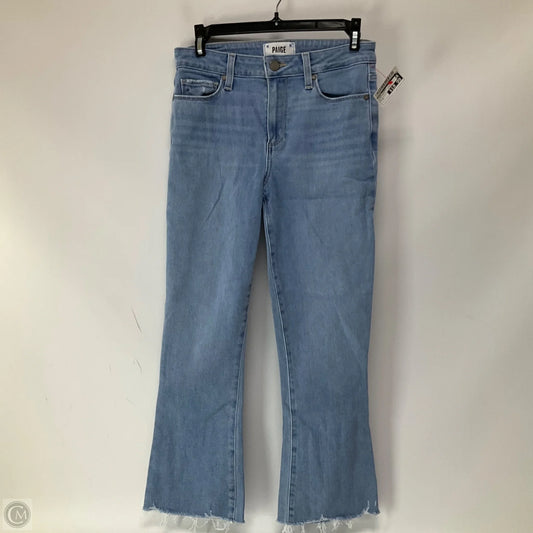 Jeans Flared By Paige In Blue Denim, Size: 2