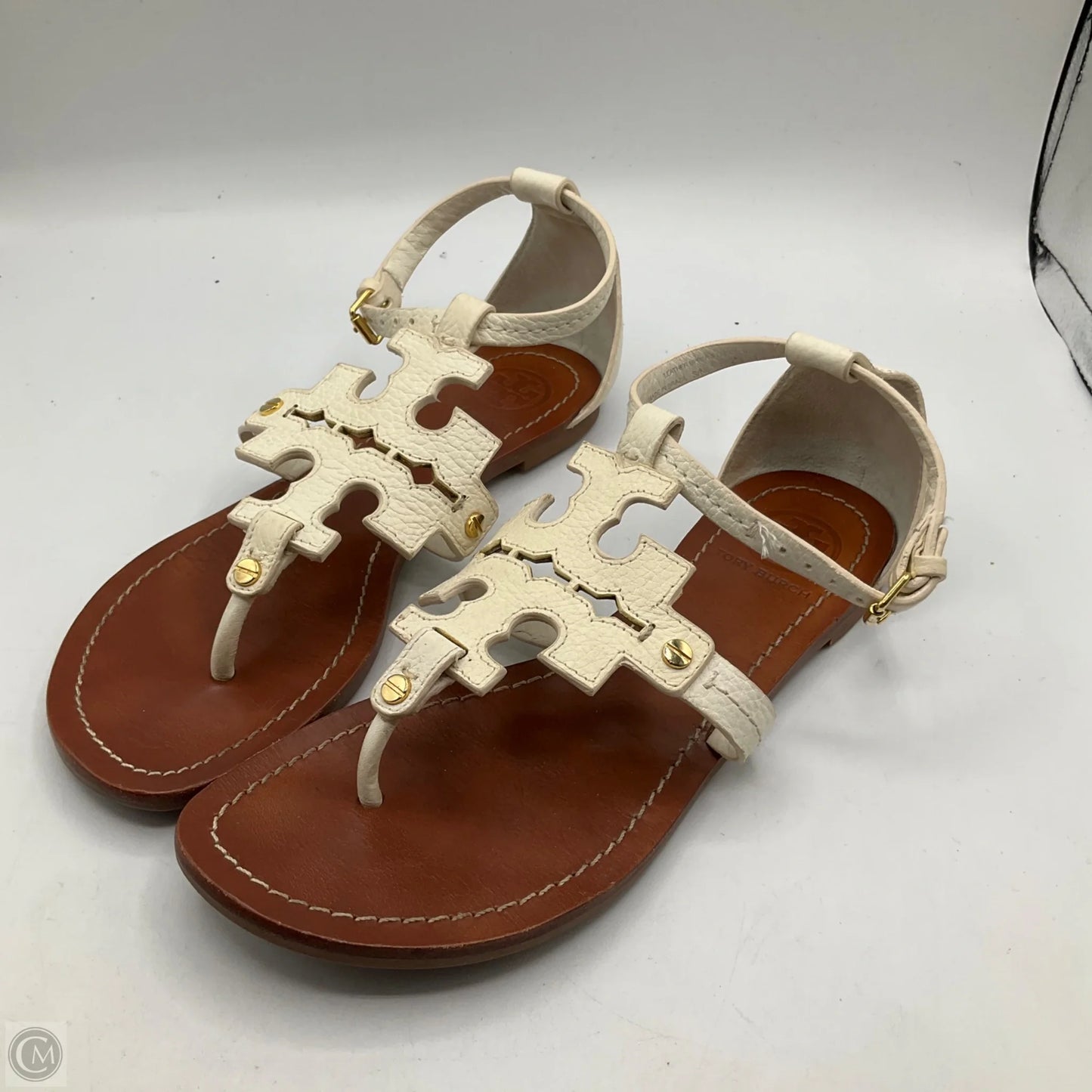 Sandals Designer By Tory Burch In White, Size: 7