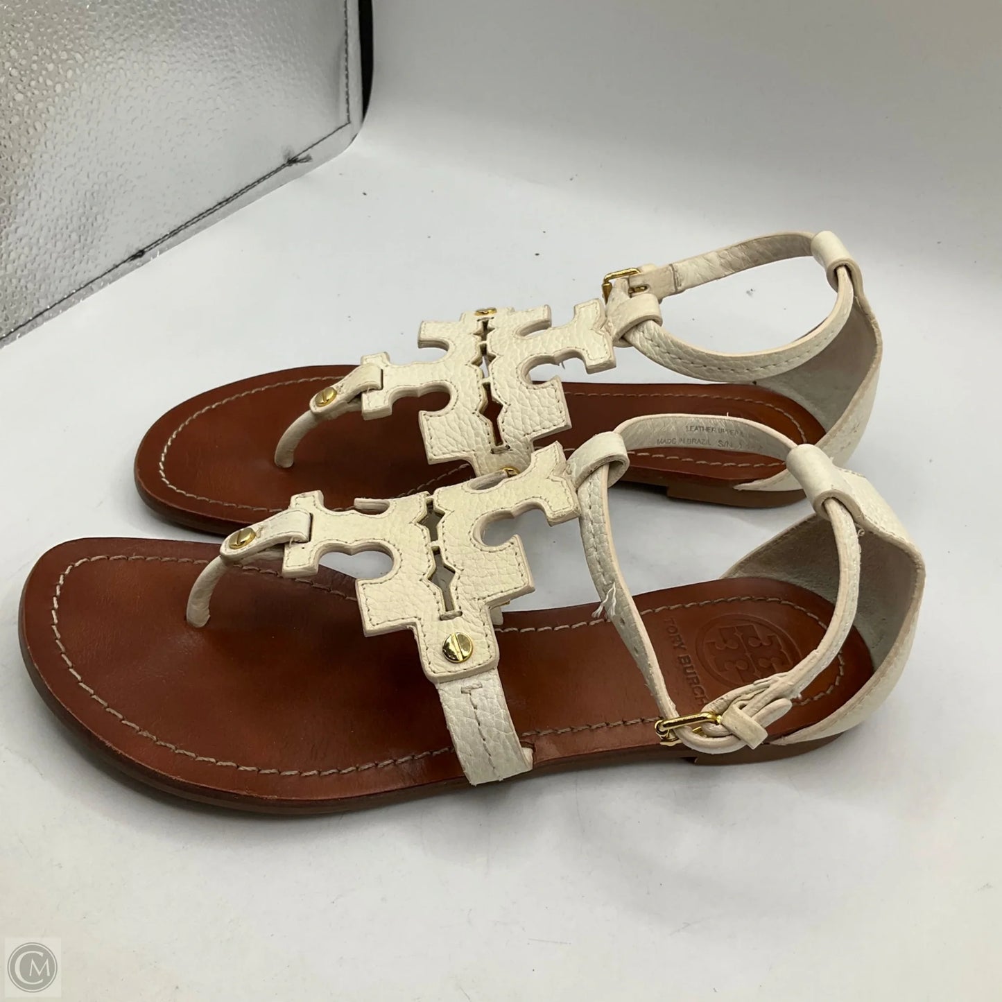 Sandals Designer By Tory Burch In White, Size: 7