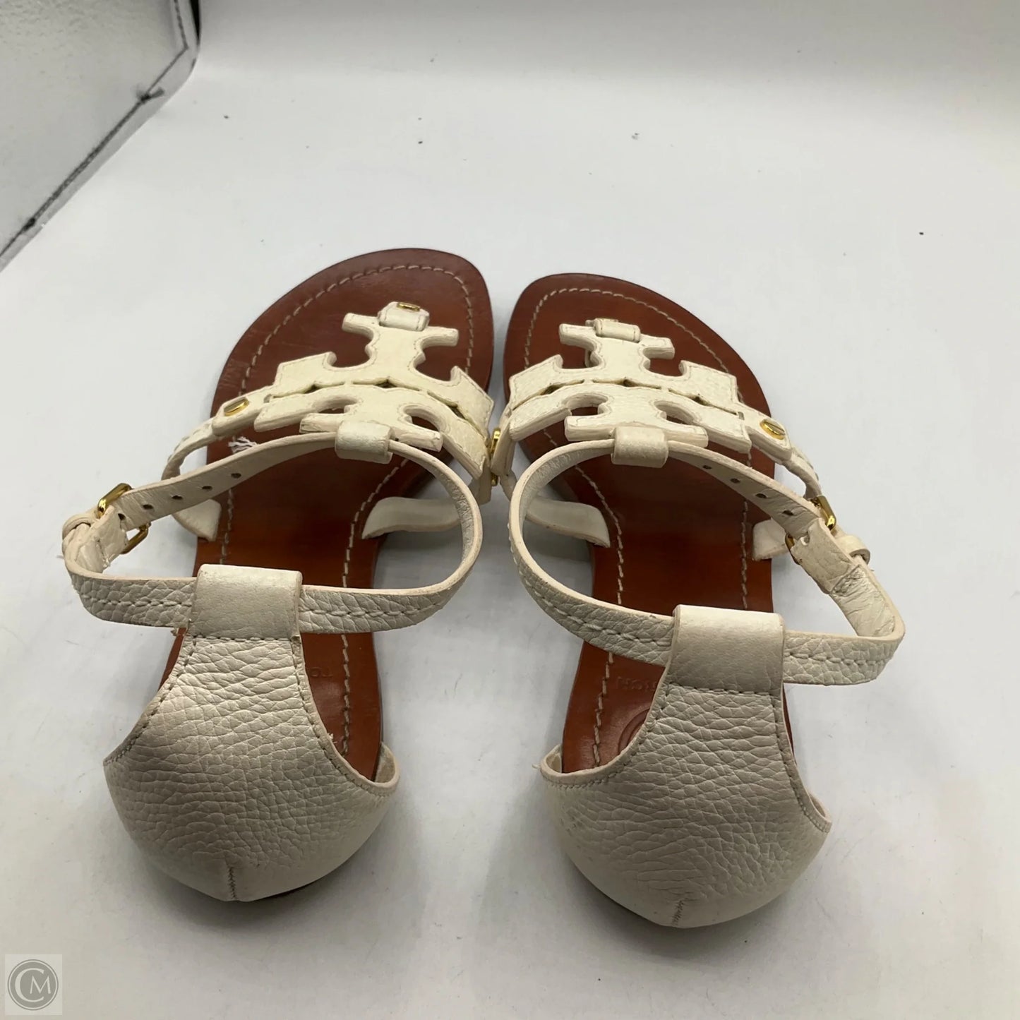Sandals Designer By Tory Burch In White, Size: 7
