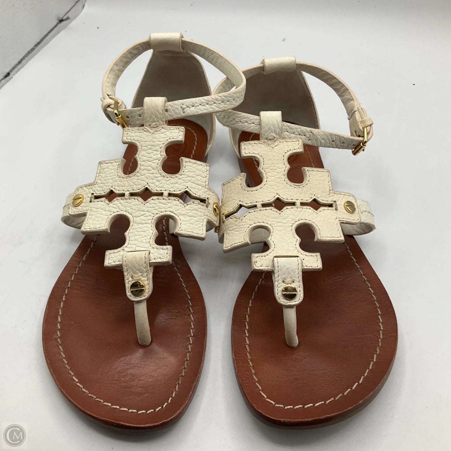Sandals Designer By Tory Burch In White, Size: 7