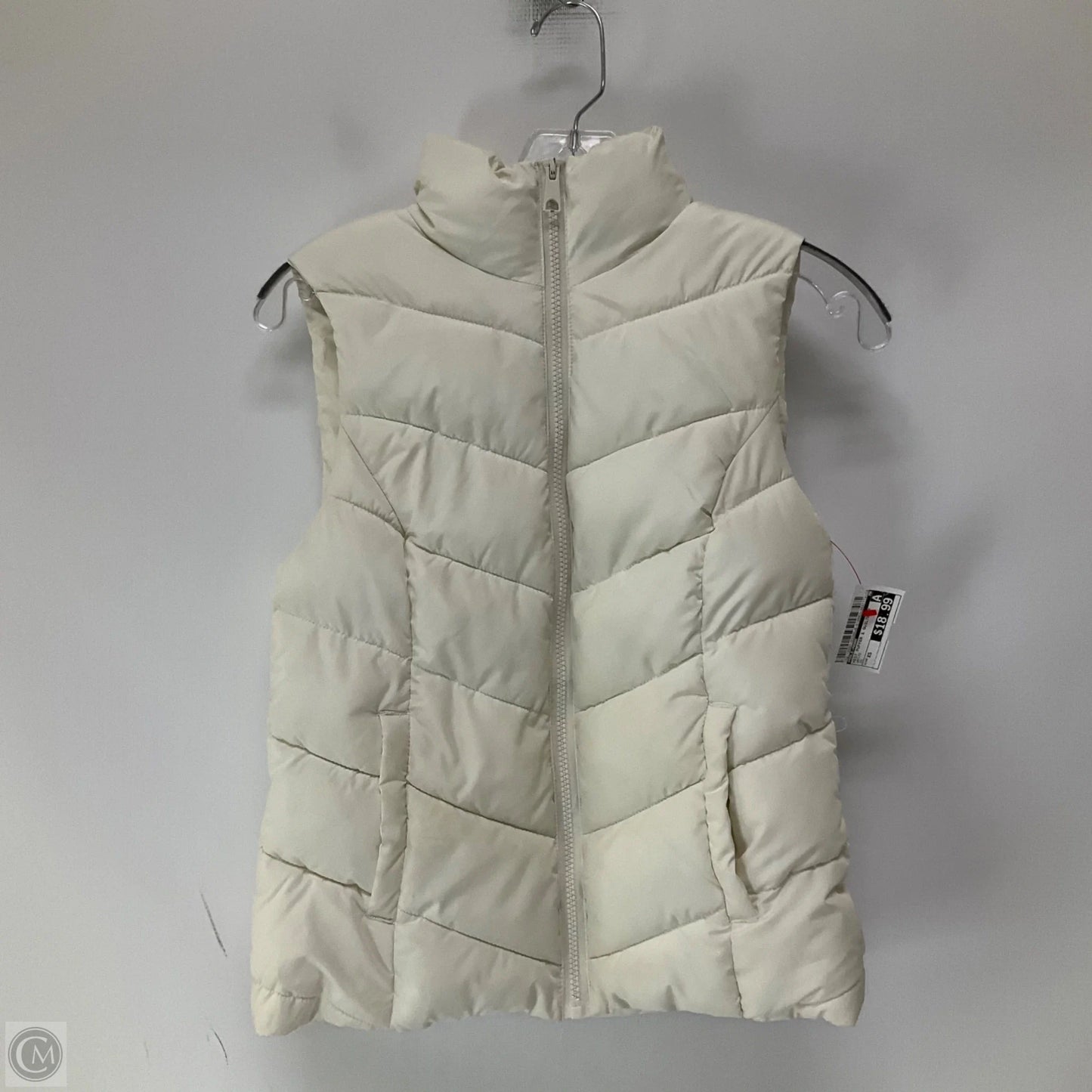 Vest Puffer & Quilted By Cole-haan In White, Size: Xs