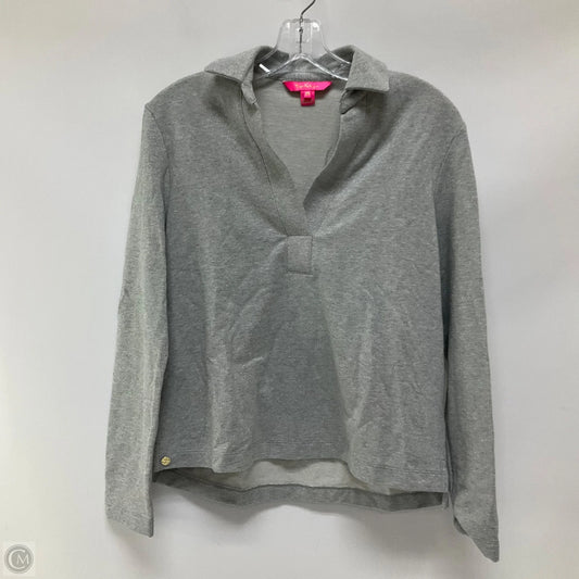 Top Long Sleeve Designer By Lilly Pulitzer In Grey, Size: Xs