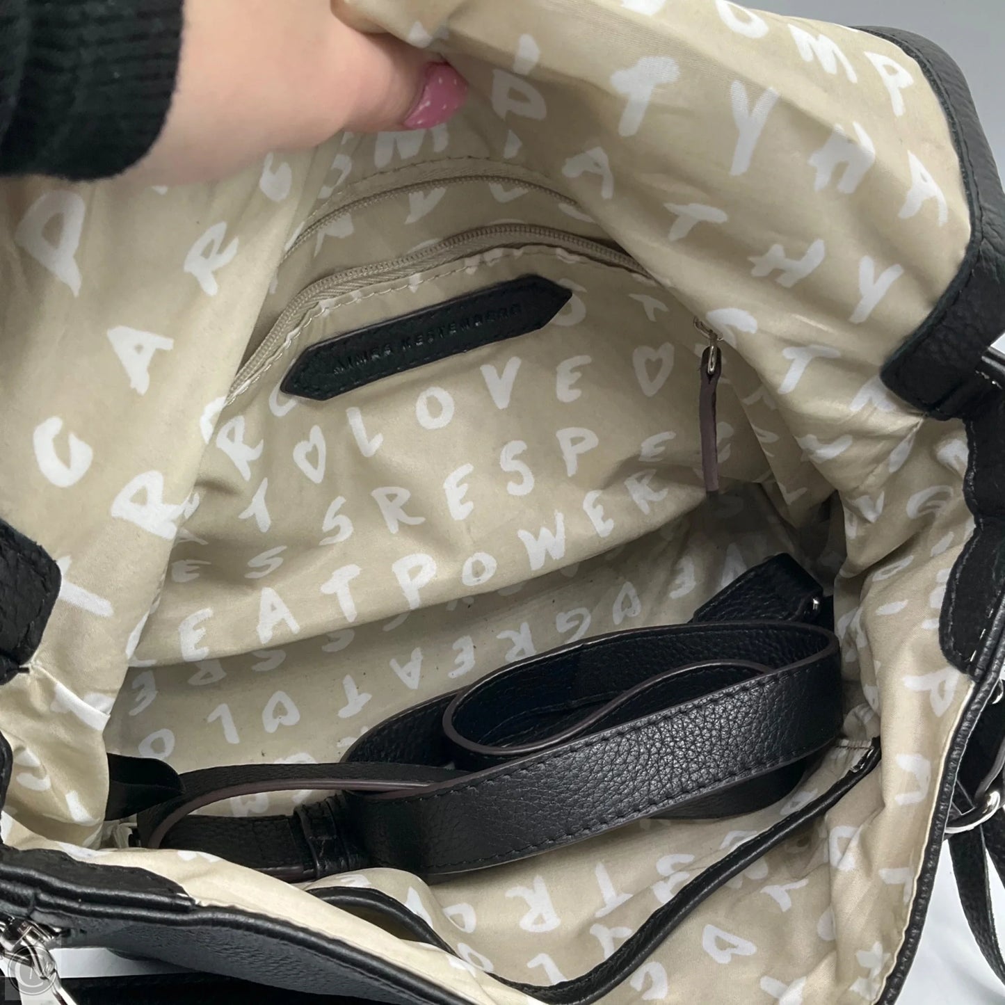 Handbag Leather By Aimee Kestenberg, Size: Medium