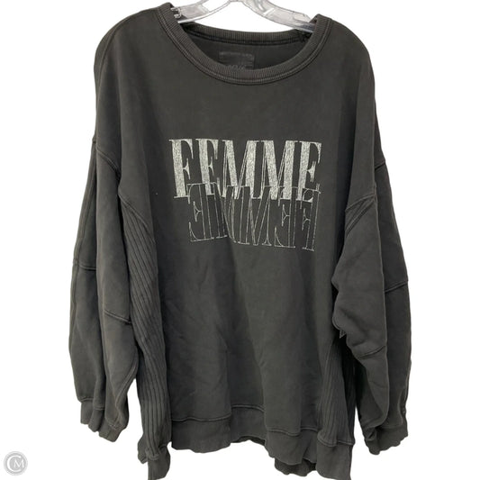 Top Long Sleeve By Aerie In Black, Size: Xl