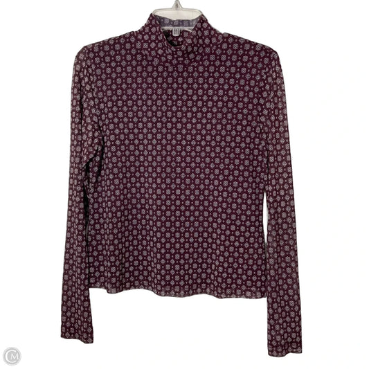 Top Long Sleeve By Evereve In Multi-colored, Size: M