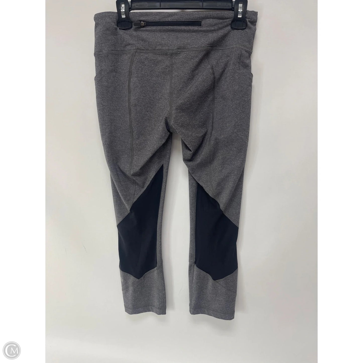 Athletic Leggings Capris By Lululemon In Black & Grey, Size: 8