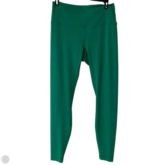 Athletic Leggings Capris By Lululemon In Green, Size: 10