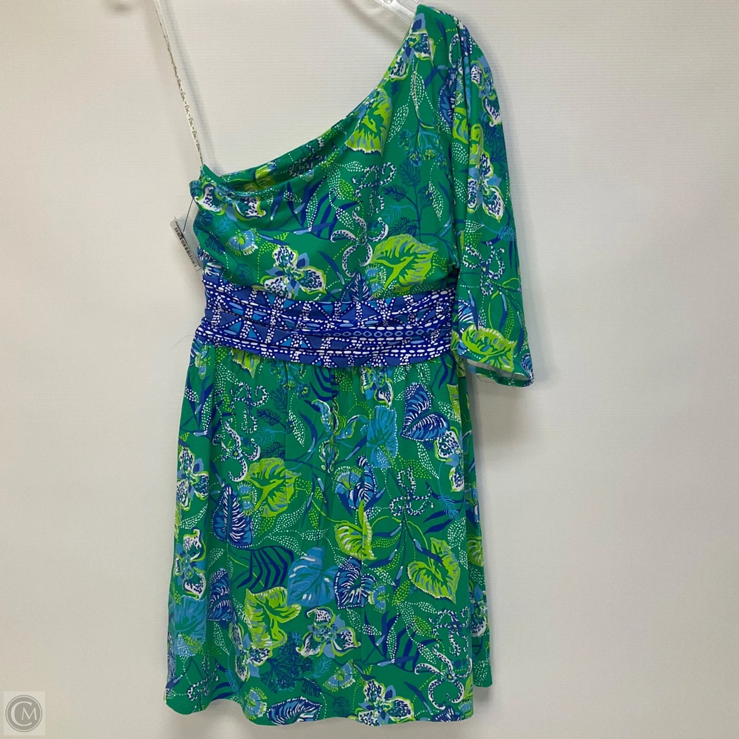 Dress Designer By Lilly Pulitzer In Blue & Green, Size: 0