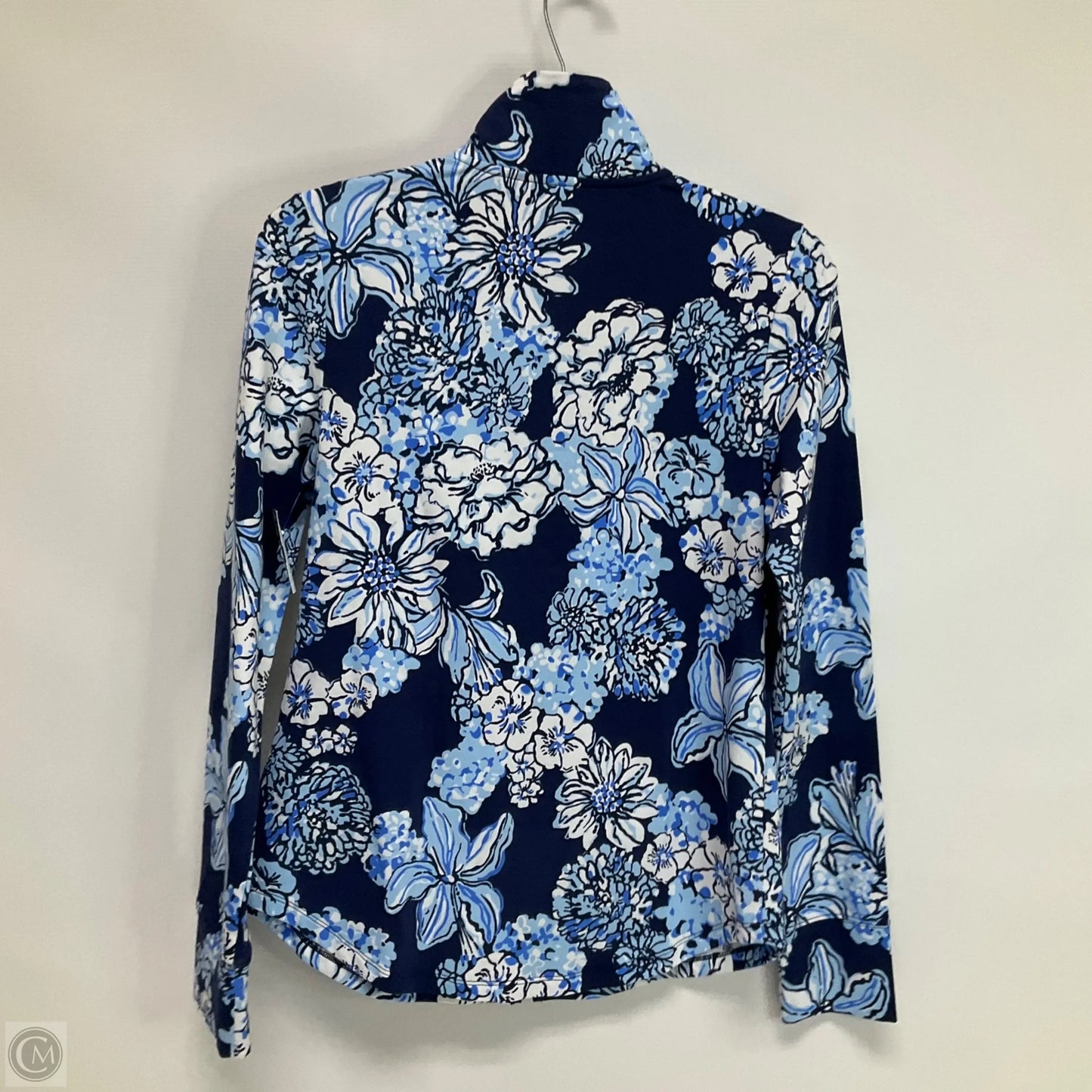 Jacket Designer By Lilly Pulitzer In Blue & White, Size: Xxs