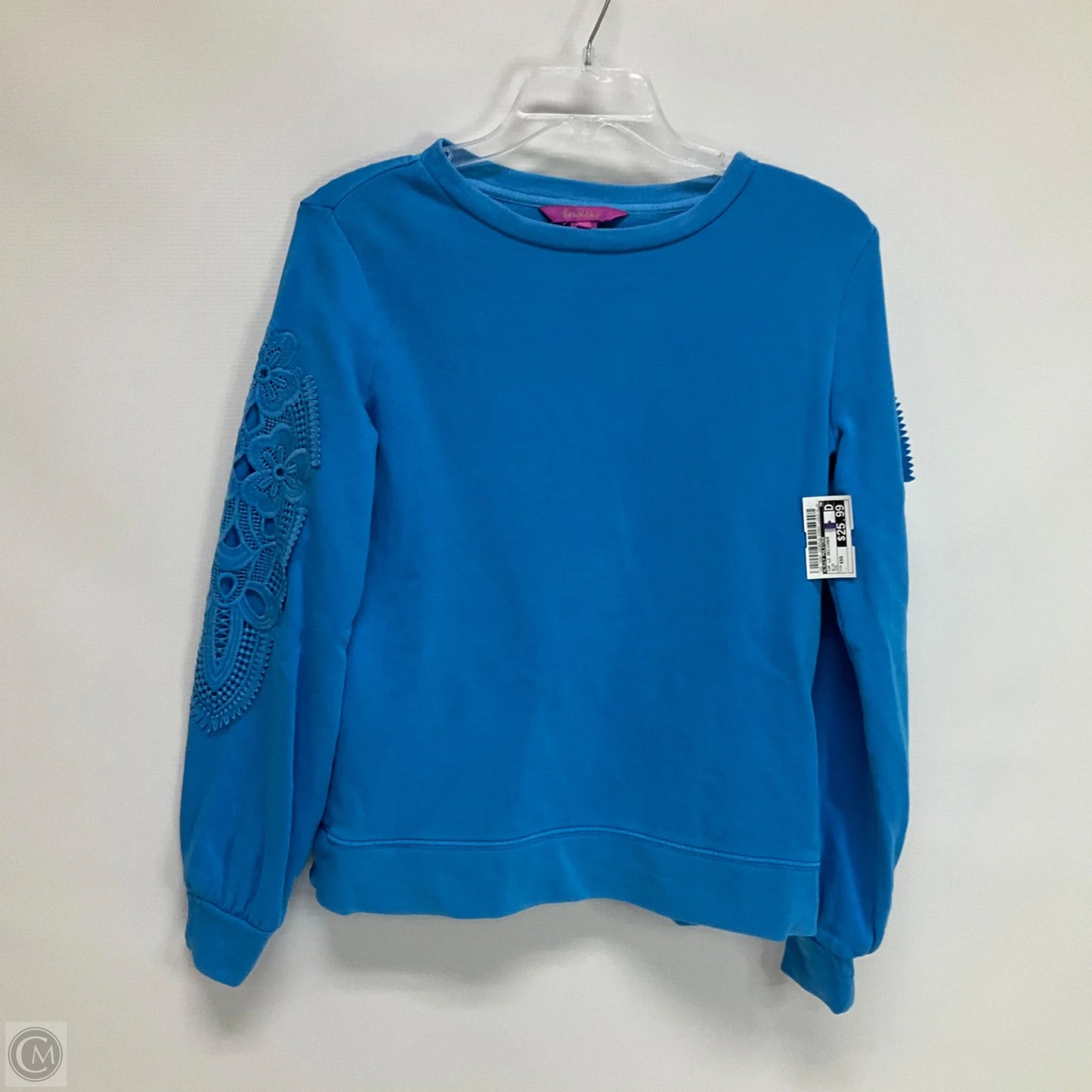 Top Long Sleeve Designer By Lilly Pulitzer In Blue, Size: Xxs