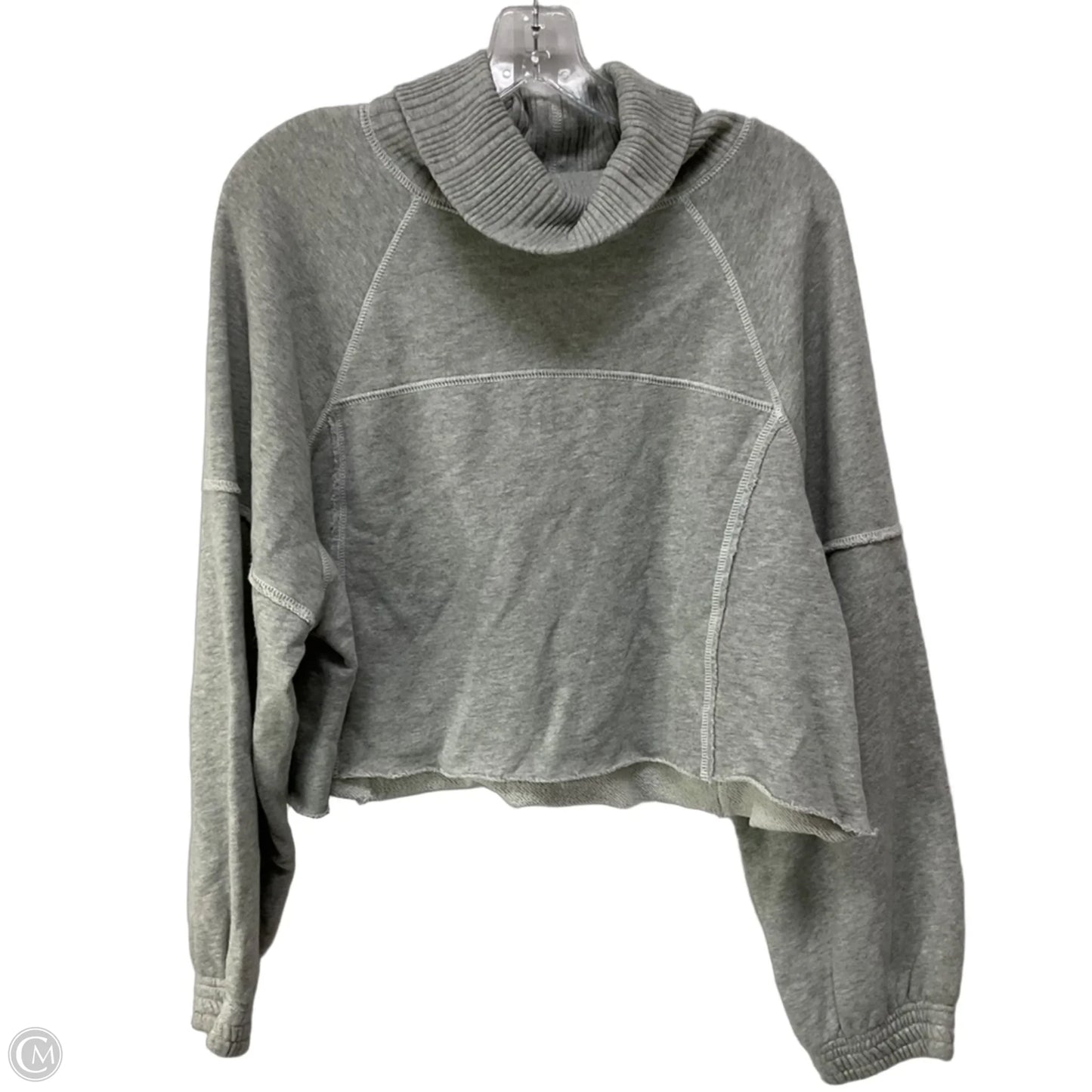 Top Long Sleeve By Aerie In Grey, Size: M