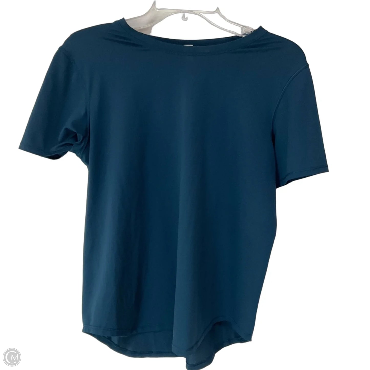 Athletic Top Short Sleeve By Lululemon In Blue, Size: 8