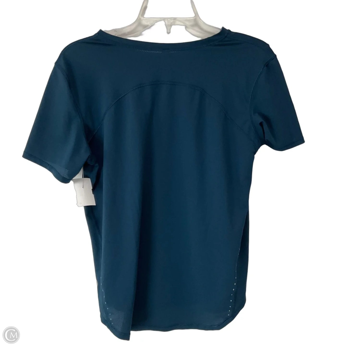Athletic Top Short Sleeve By Lululemon In Blue, Size: 8