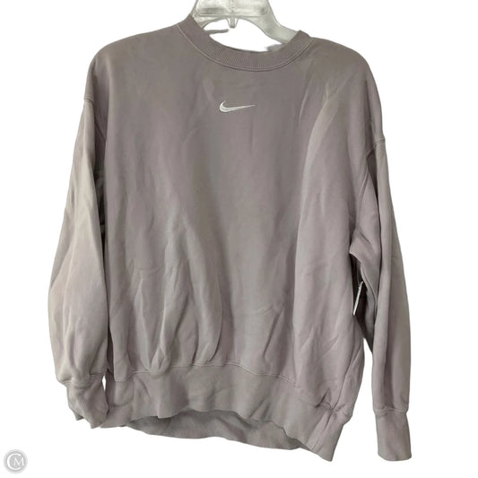Sweatshirt Crewneck By Nike Apparel In Purple, Size: S
