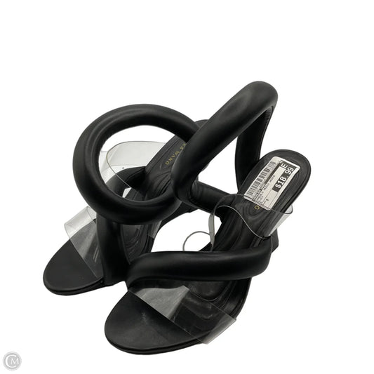 Sandals Heels Wedge By Azalea Wang In Black, Size: 9