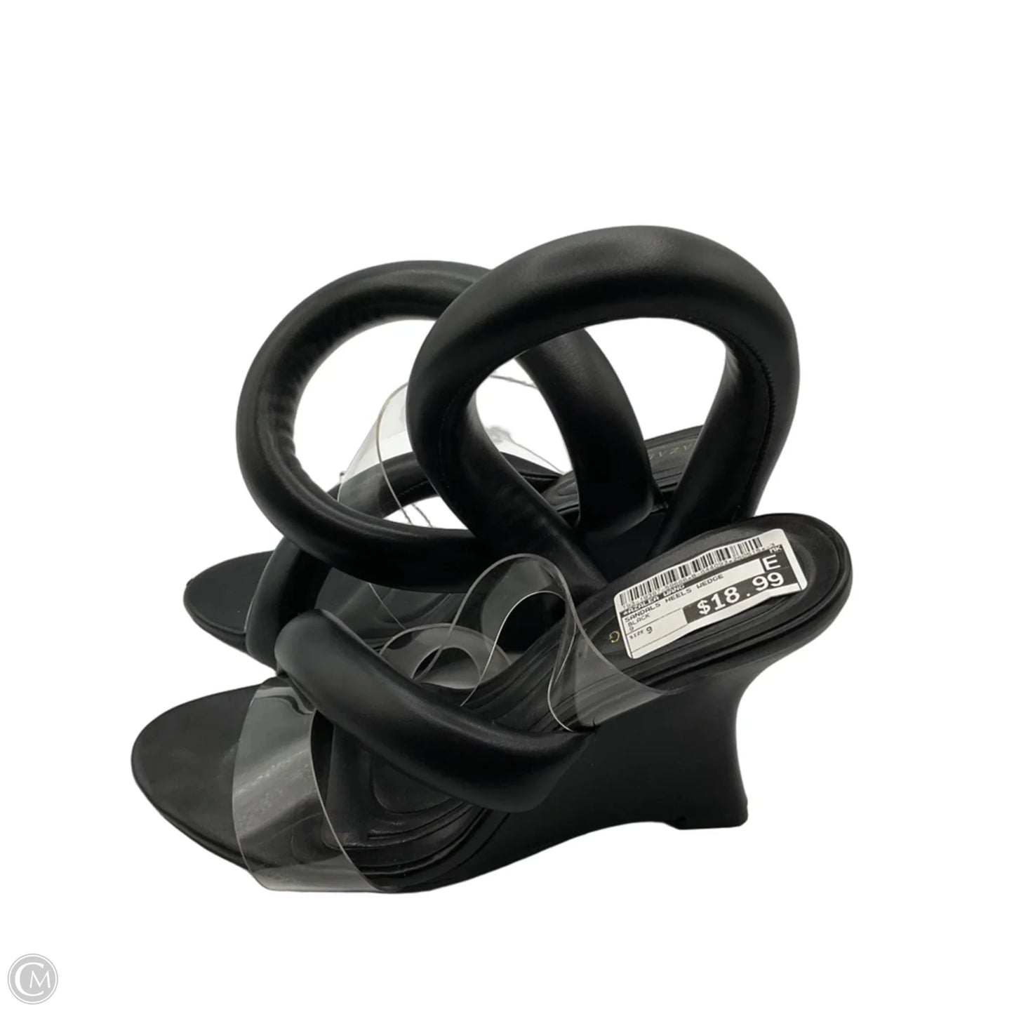 Sandals Heels Wedge By Azalea Wang In Black, Size: 9