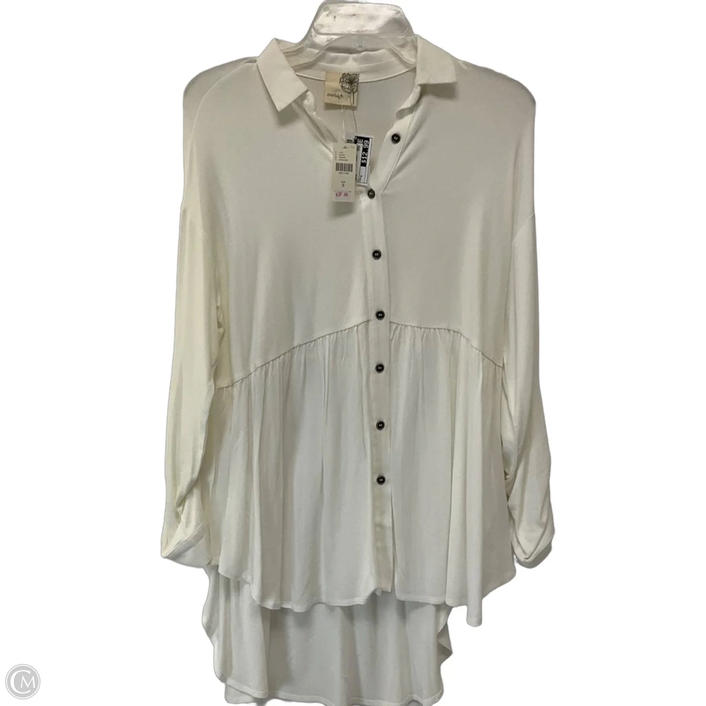 Dress Casual Short By Everleigh In Cream, Size: S