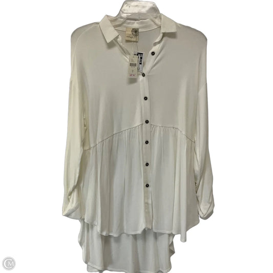 Dress Casual Short By Everleigh In Cream, Size: S