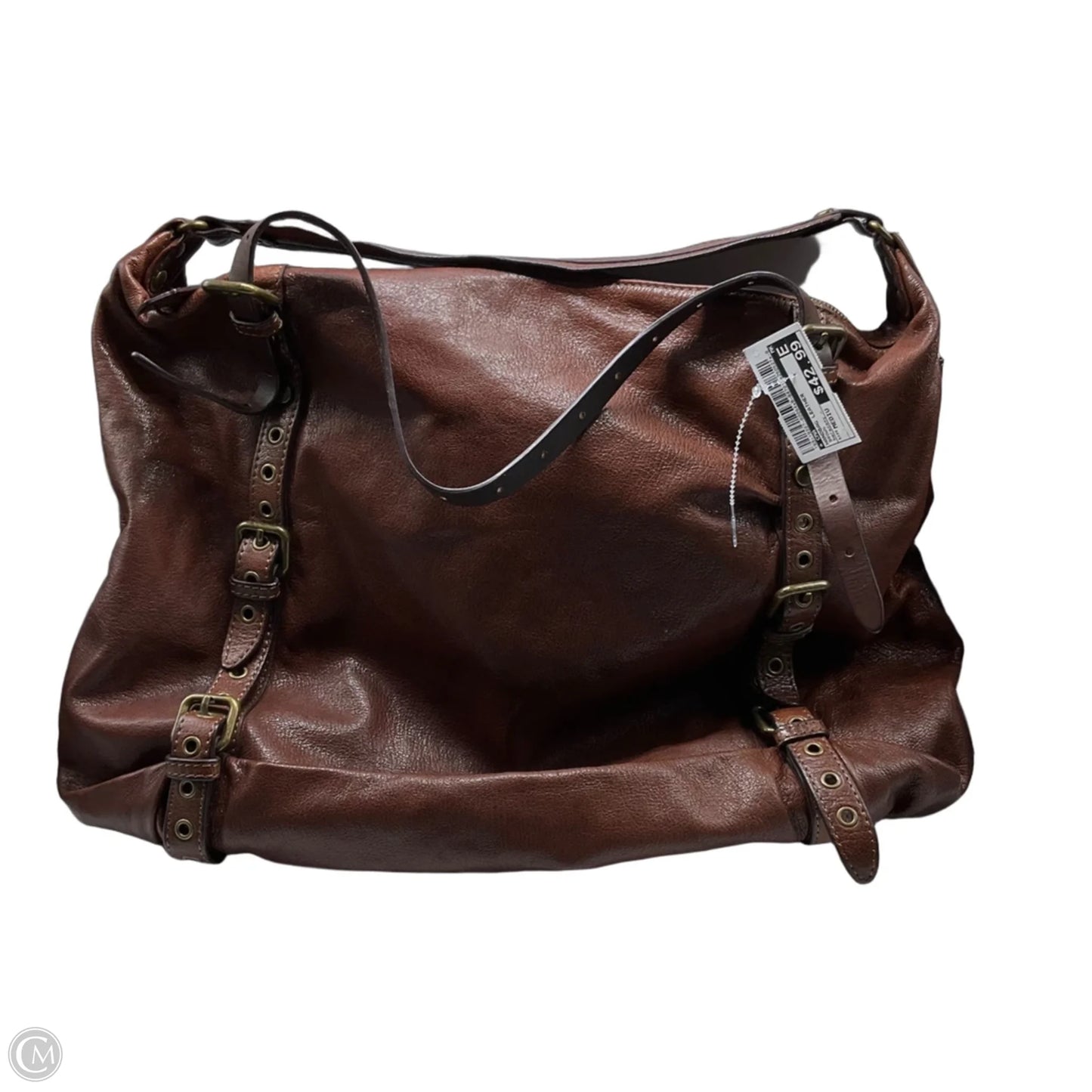 Handbag Leather By Cma, Size: Medium
