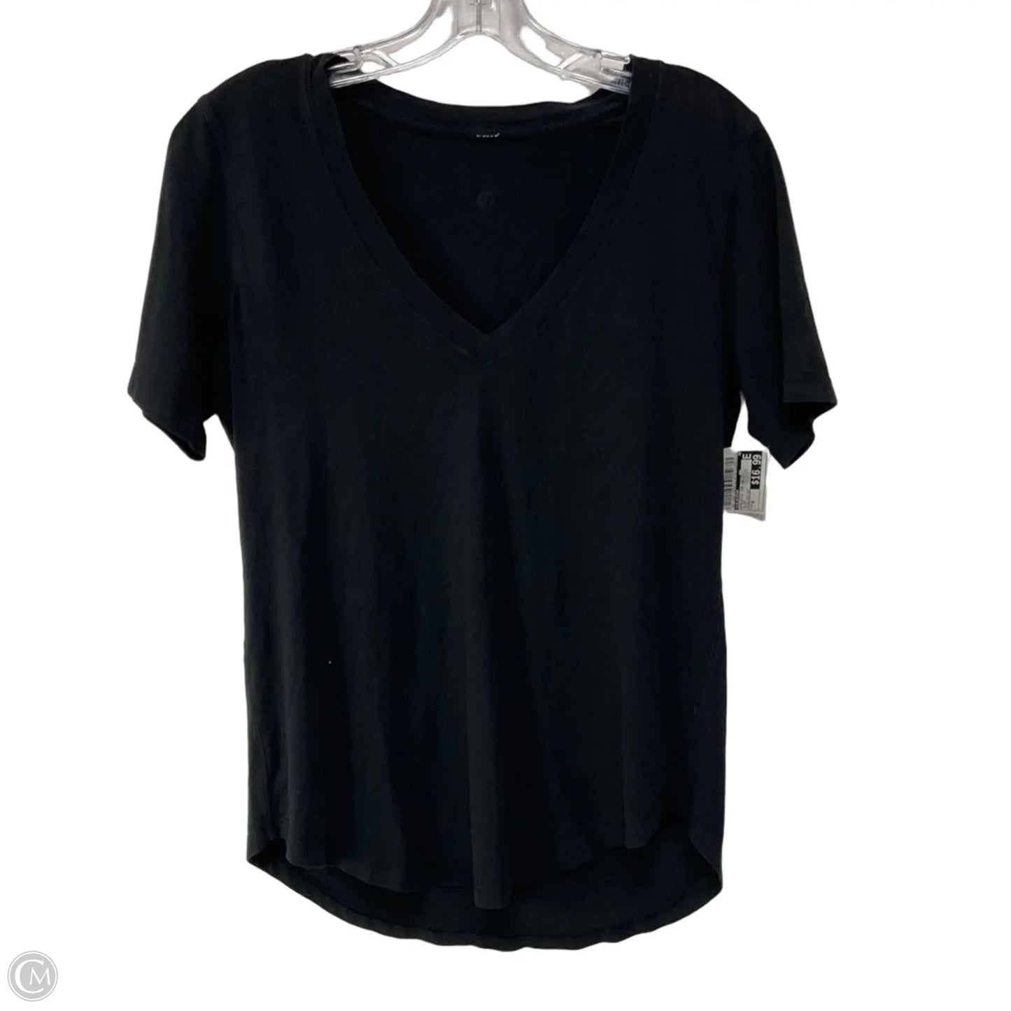 Athletic Top Short Sleeve By Lululemon In Black, Size: 6