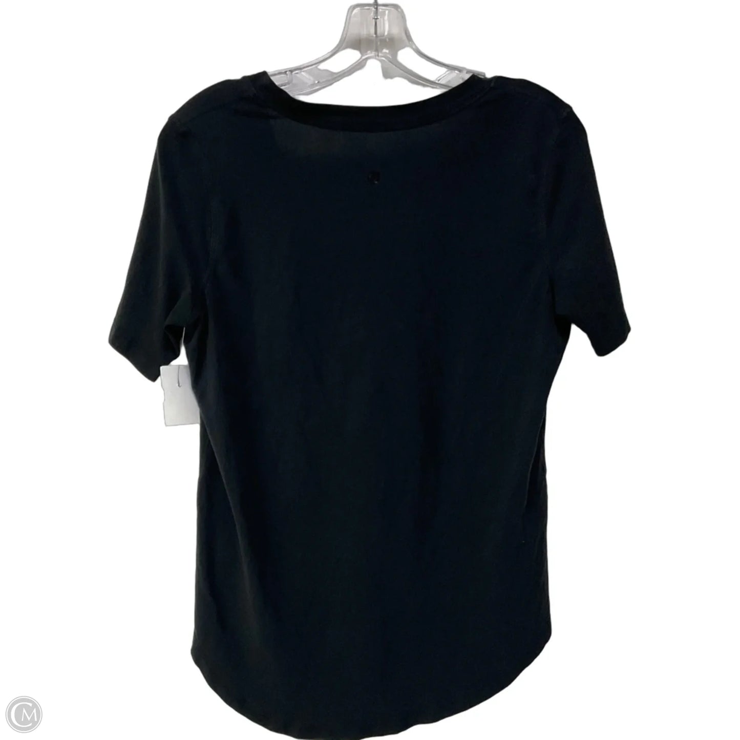 Athletic Top Short Sleeve By Lululemon In Black, Size: 6