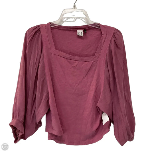 Top Short Sleeve By Anthropologie In Pink, Size: Xs