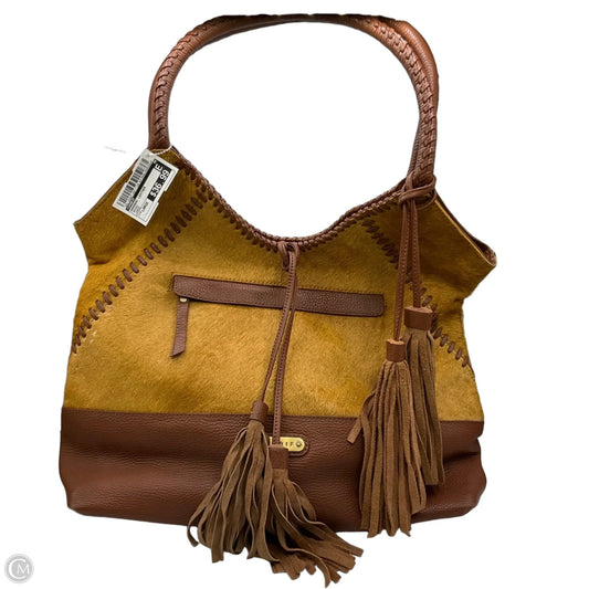 Handbag Leather By Sharif, Size: Large