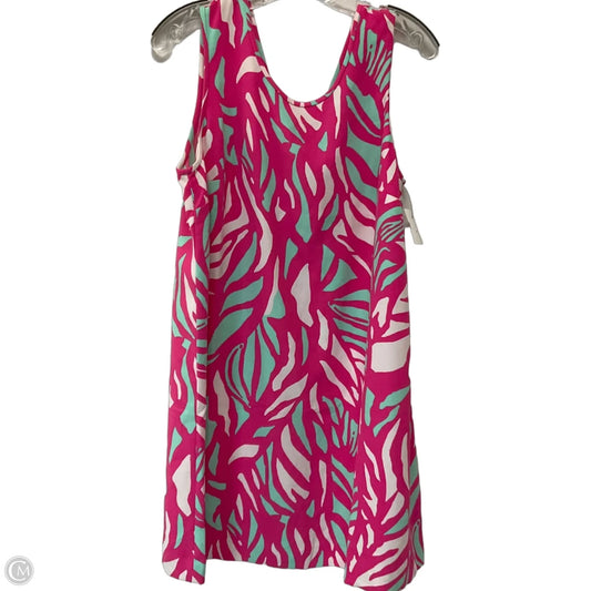 Dress Designer By Lilly Pulitzer In Pink & White, Size: L