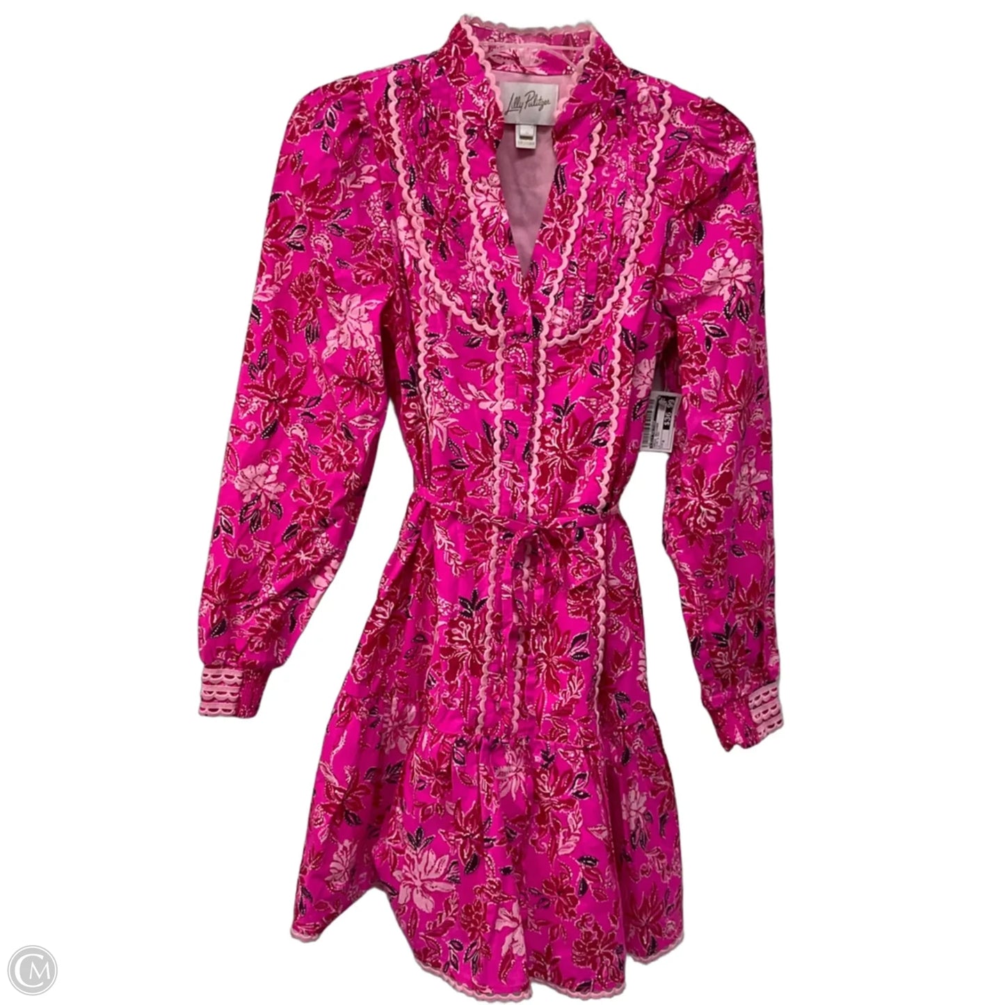 Dress Designer By Lilly Pulitzer In Pink & Red, Size: 0