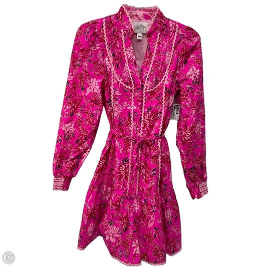 Dress Designer By Lilly Pulitzer In Pink & Red, Size: 0