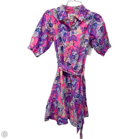Dress Designer By Lilly Pulitzer In Pink & Purple, Size: 0