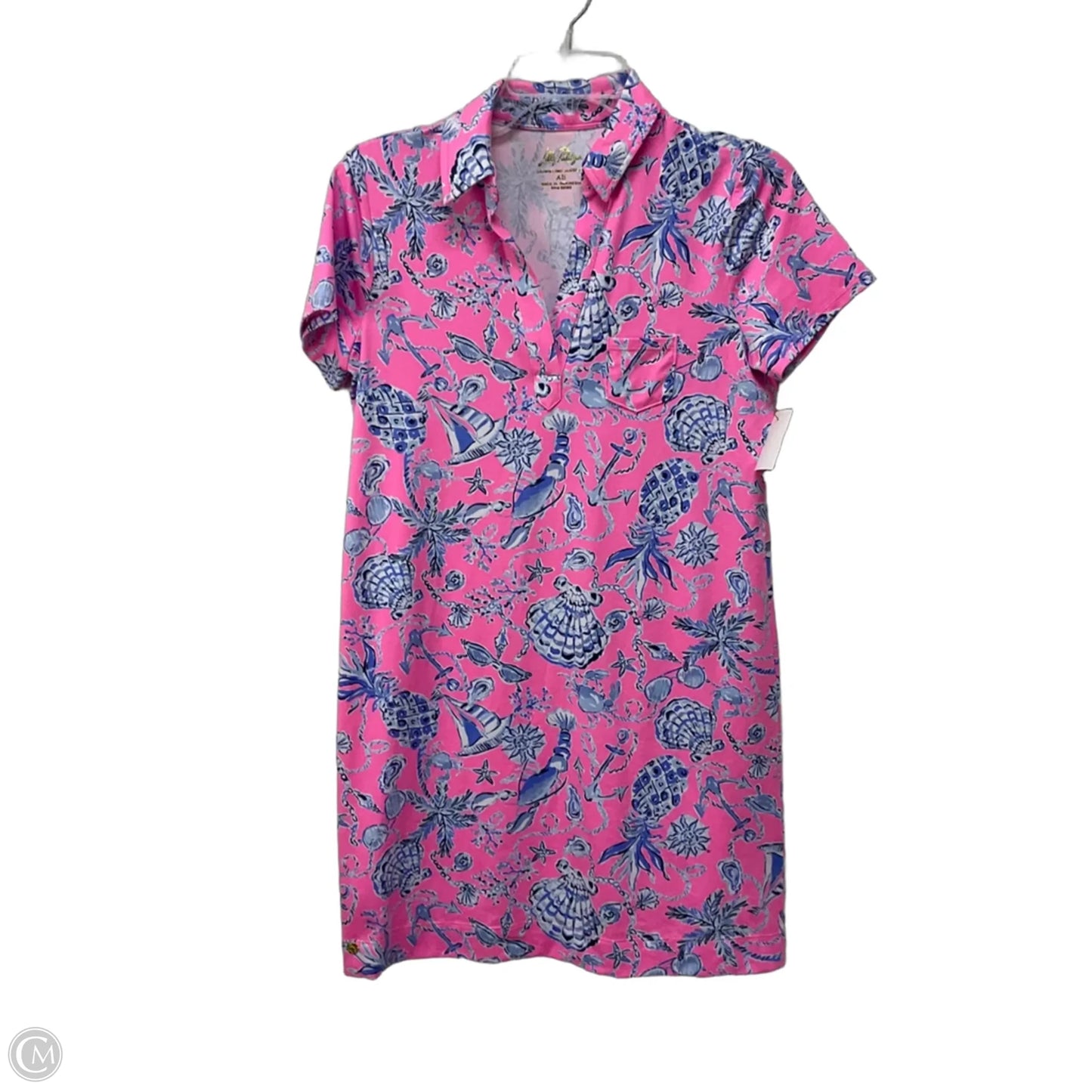Dress Designer By Lilly Pulitzer In Blue & Pink, Size: Xs