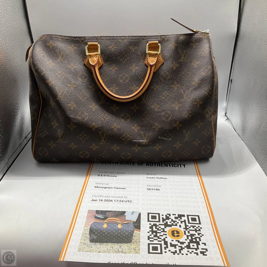 Handbag Luxury Designer By Louis Vuitton, Size: Medium