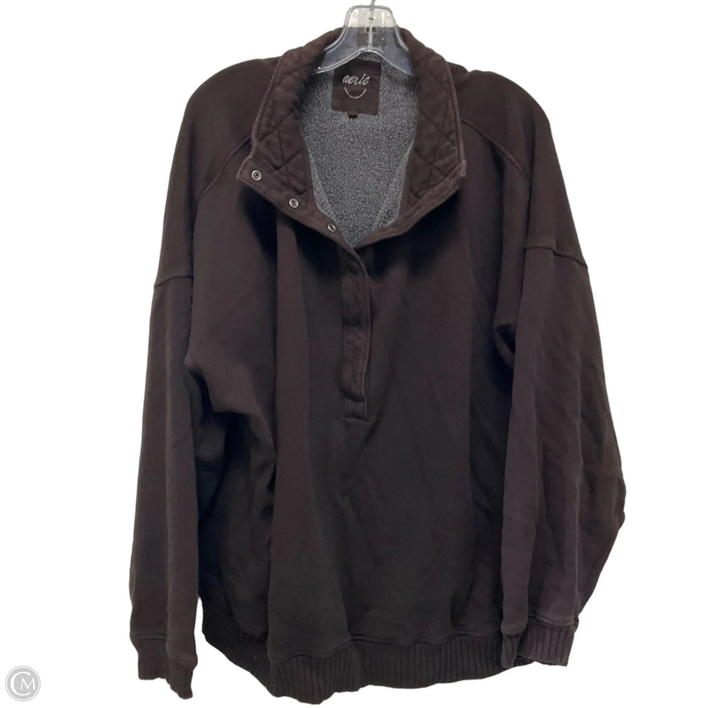 Top Long Sleeve By Aerie In Brown, Size: Xl