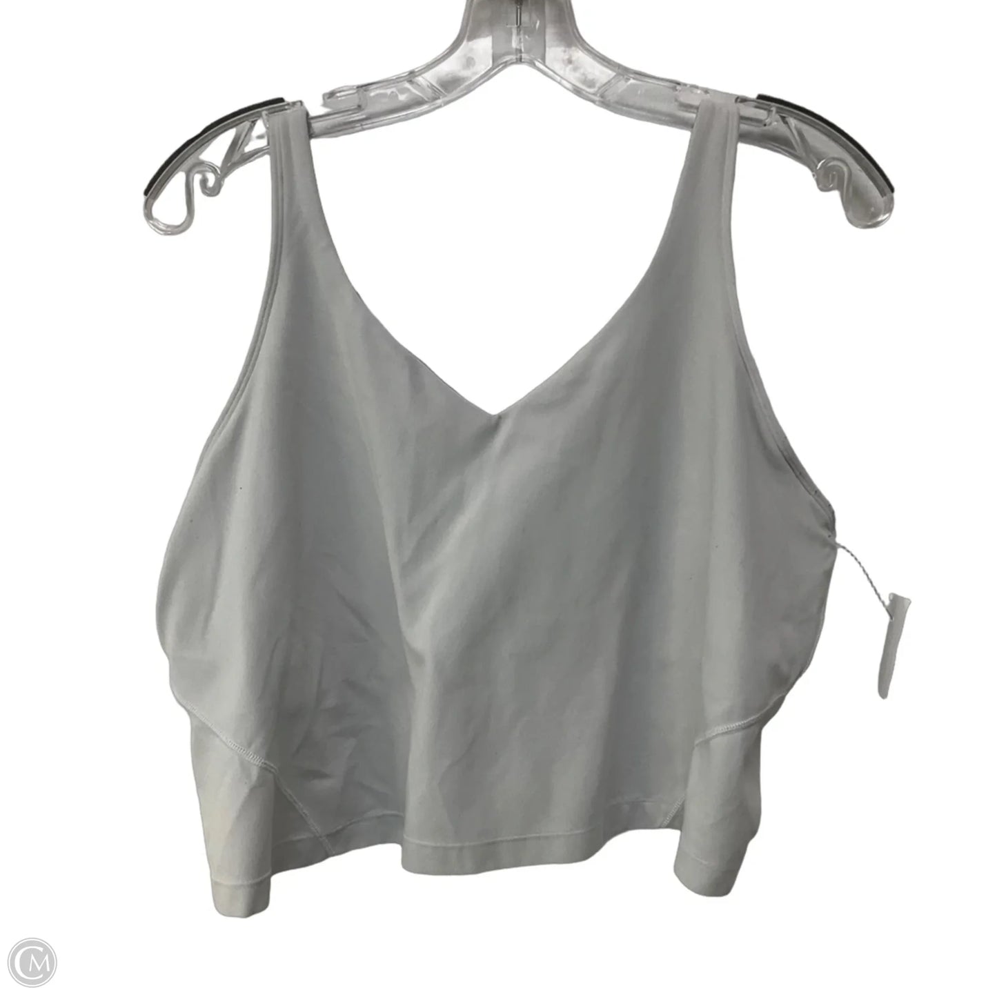 Athletic Tank Top By Lululemon In White, Size: 18