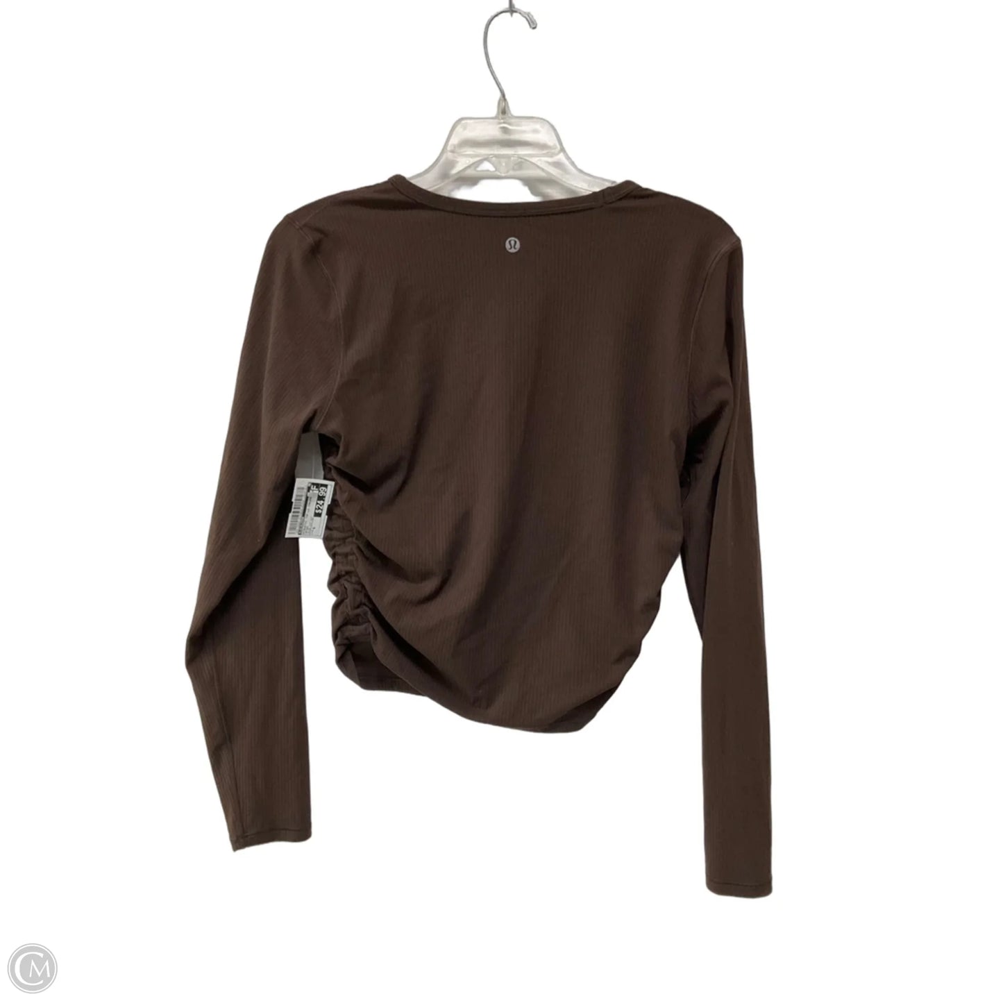 Athletic Top Long Sleeve Crewneck By Lululemon In Brown, Size: 6